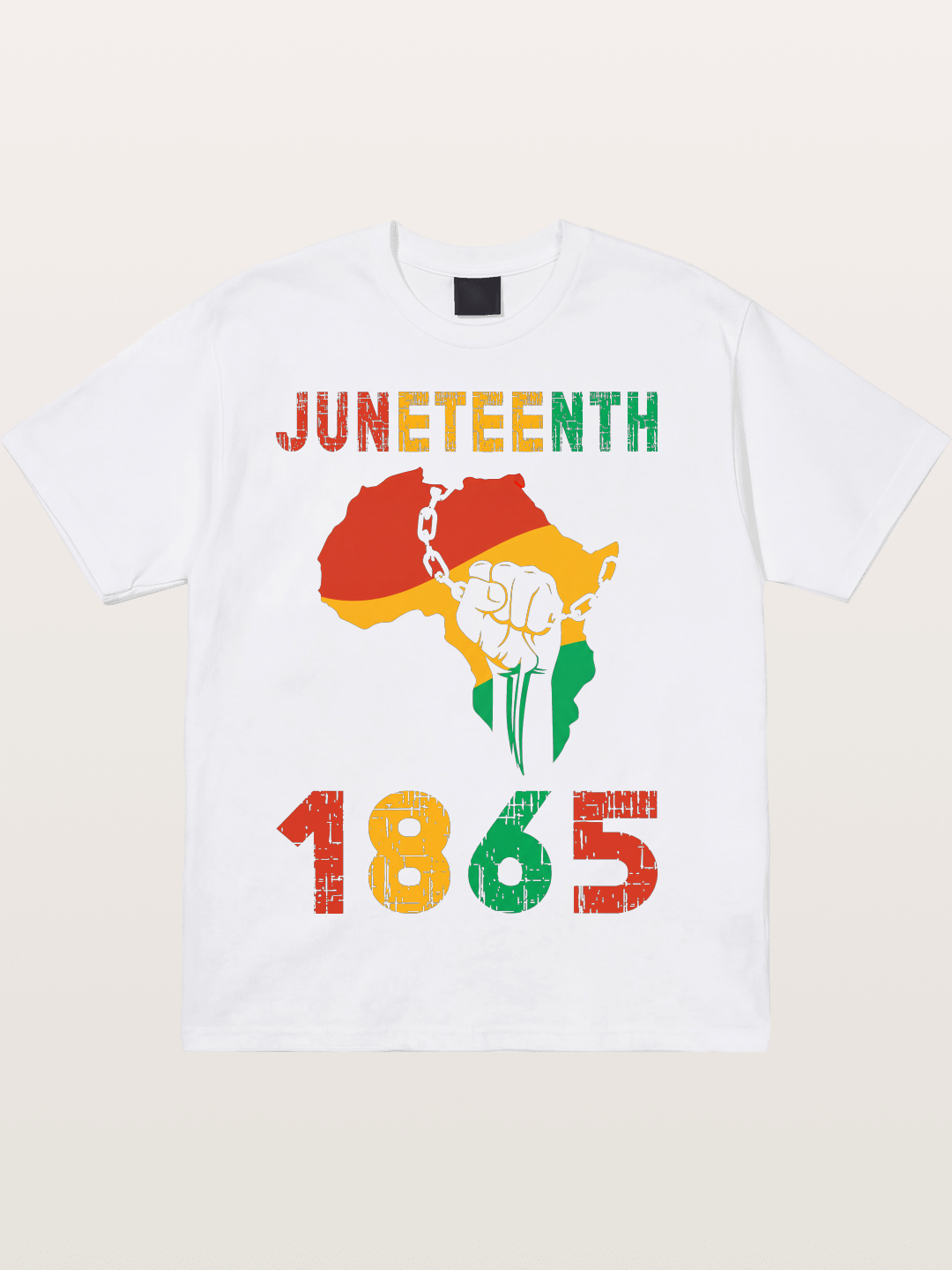 Juneteenth 1865 Africa Freedom Fist Cotton T-shirt