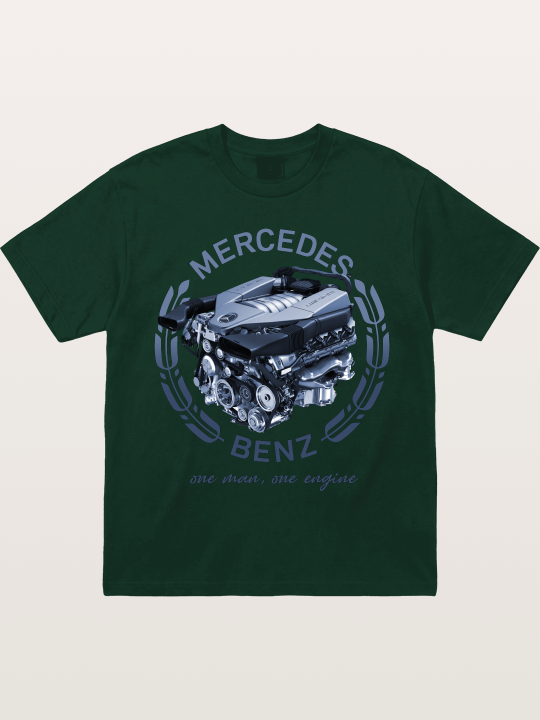 Benz V8 Engine Technical View Gildan T-shirt