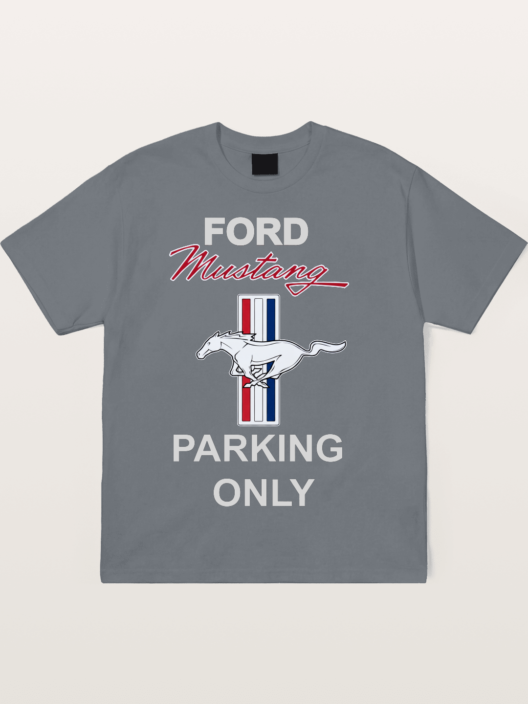 Ford Mustang Parking Only Sign Cotton T-shirt