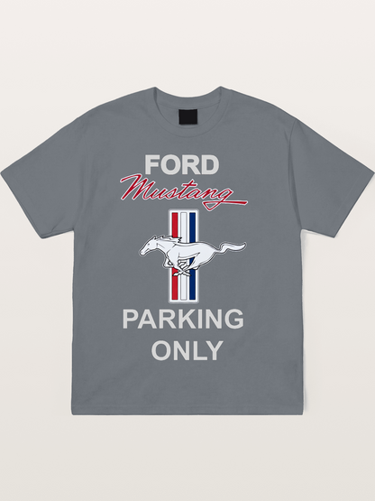 Ford Mustang Parking Only Sign Cotton T-shirt