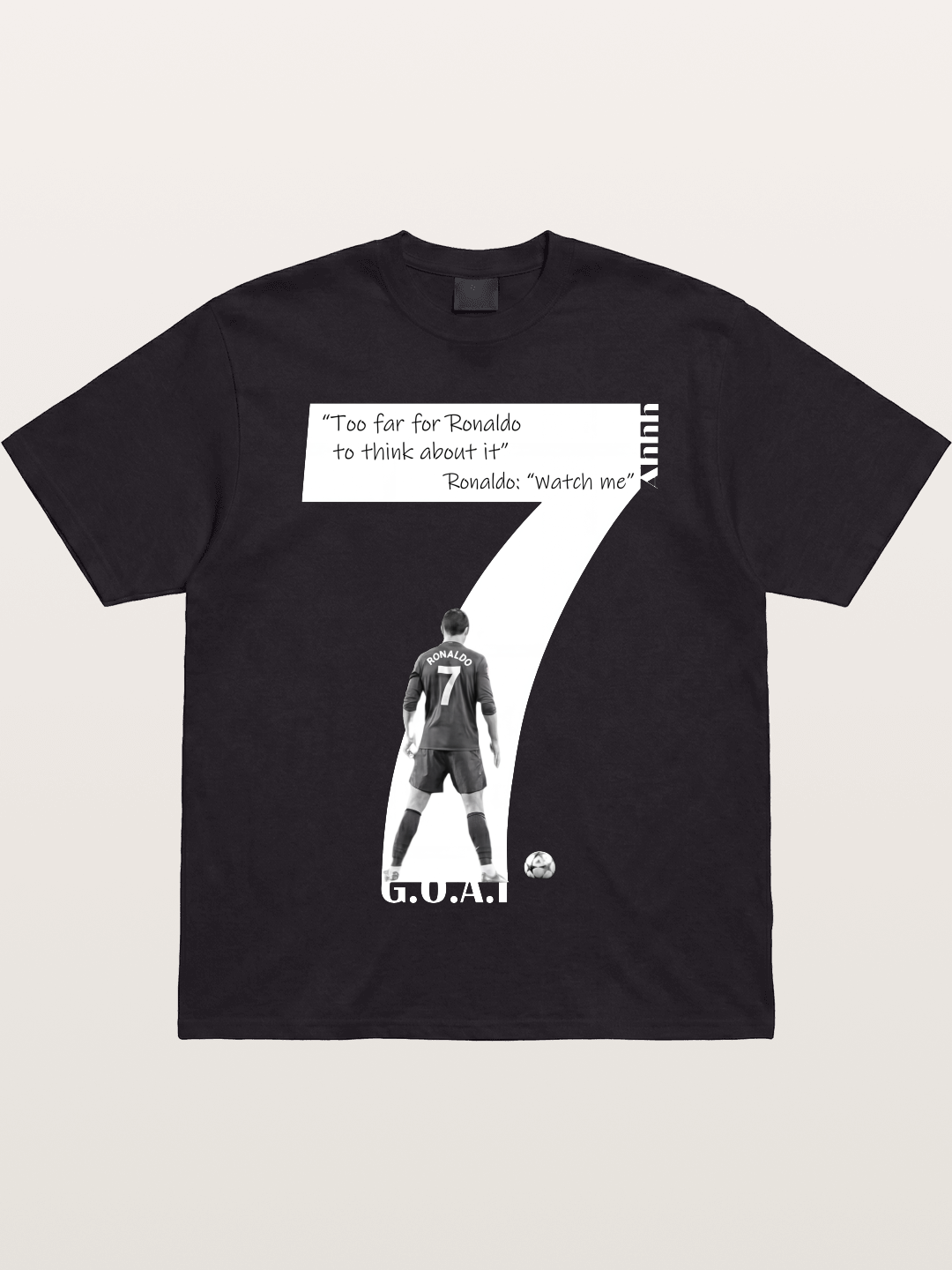 Ronaldo #7 Watch Me Quote Gildan T-shirt