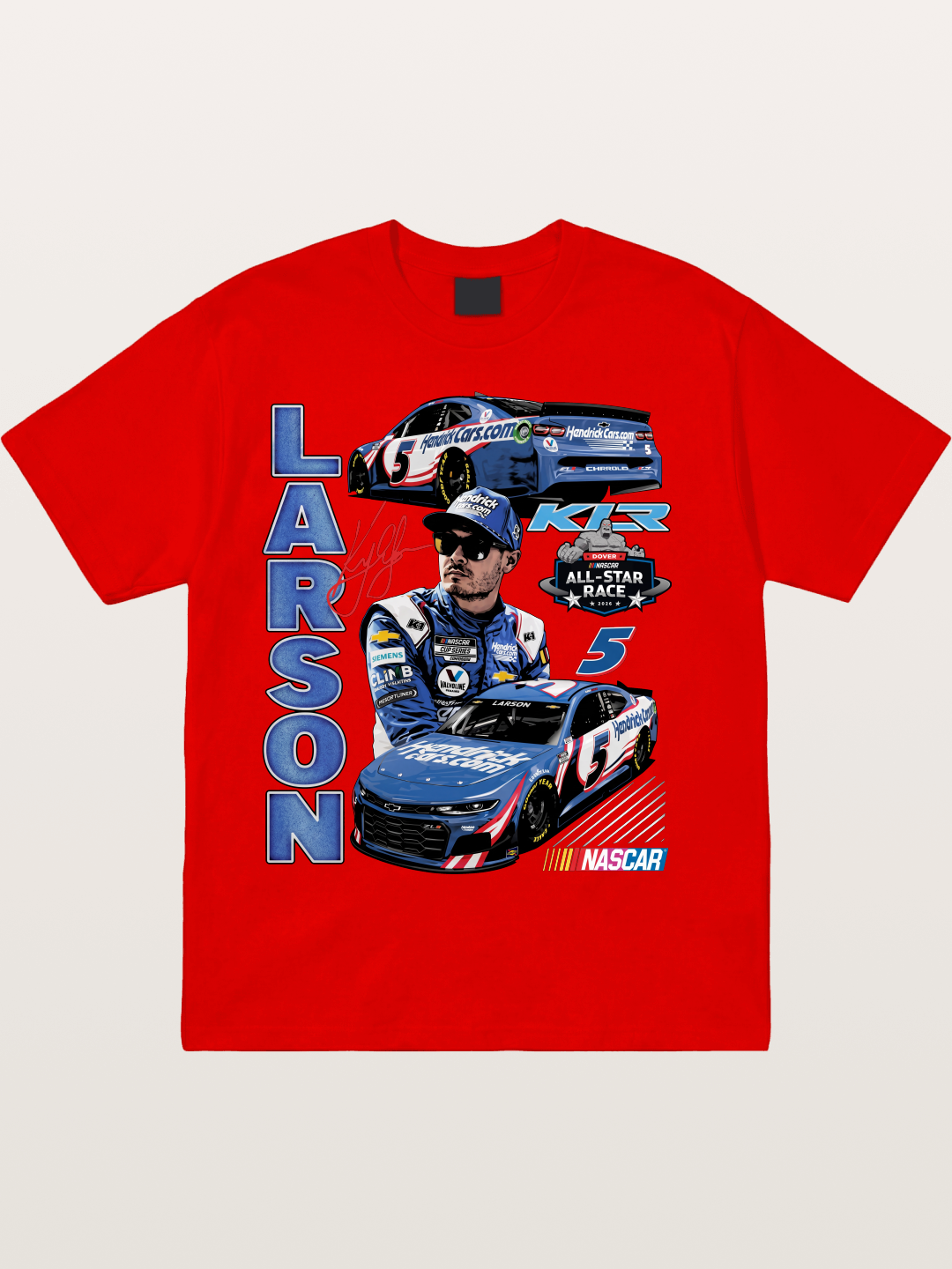 Larson All-Star Race Driver Collage Cotton T-shirt