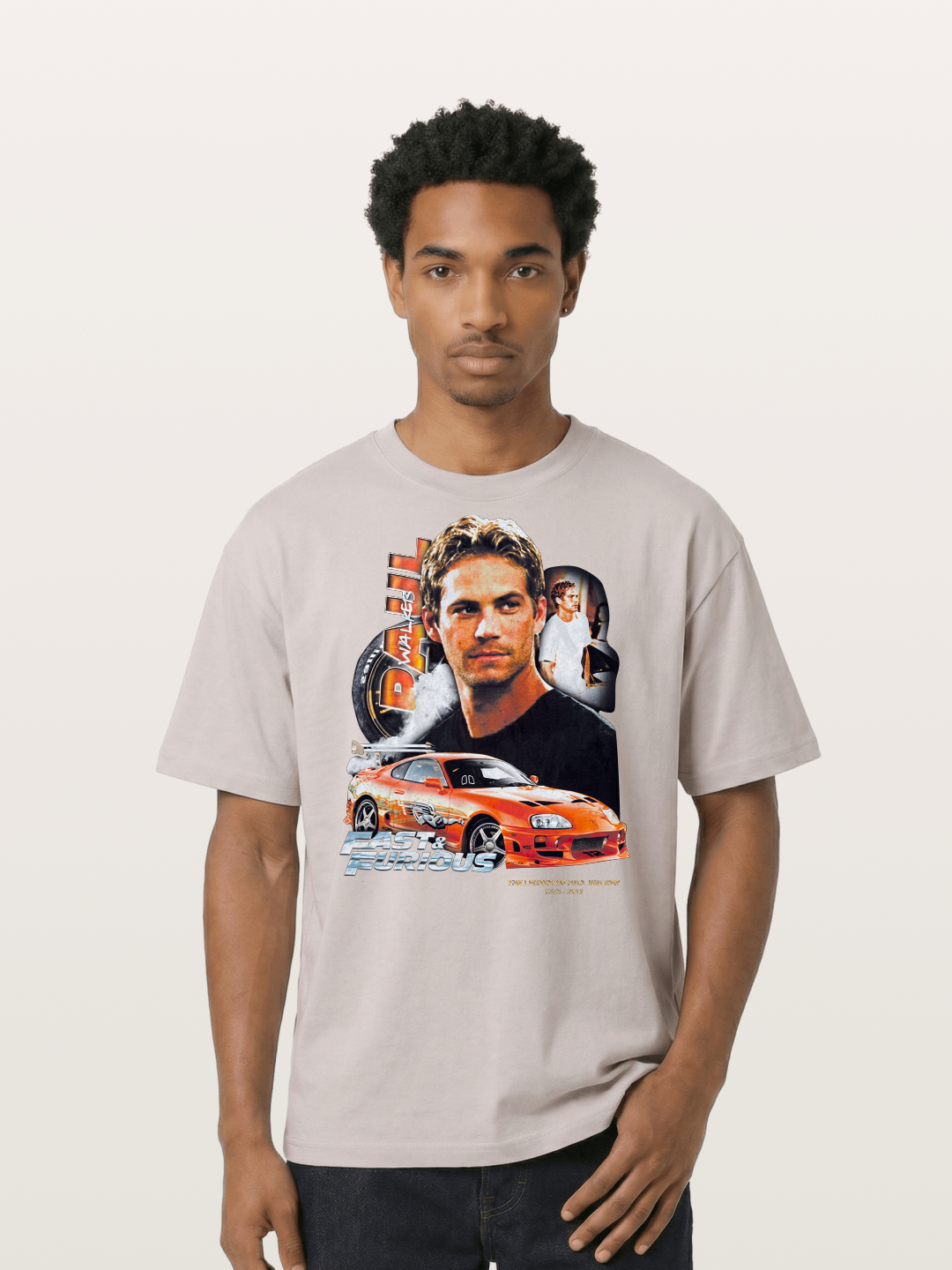 Orange Supra Fast & Furious Cotton T-shirt