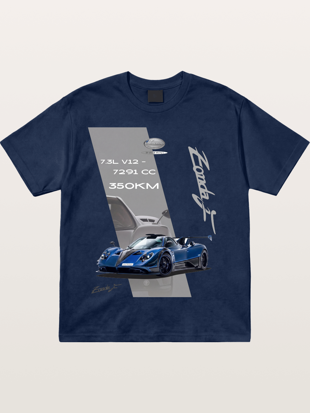 Pagani Zonda Technical Print Cotton T-shirt