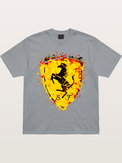 Ferrari Paint Splash Logo Gildan T-shirt