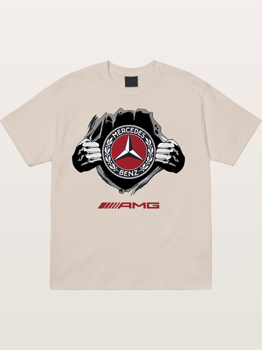 Benz Star Tear Graphic Cotton T-shirt