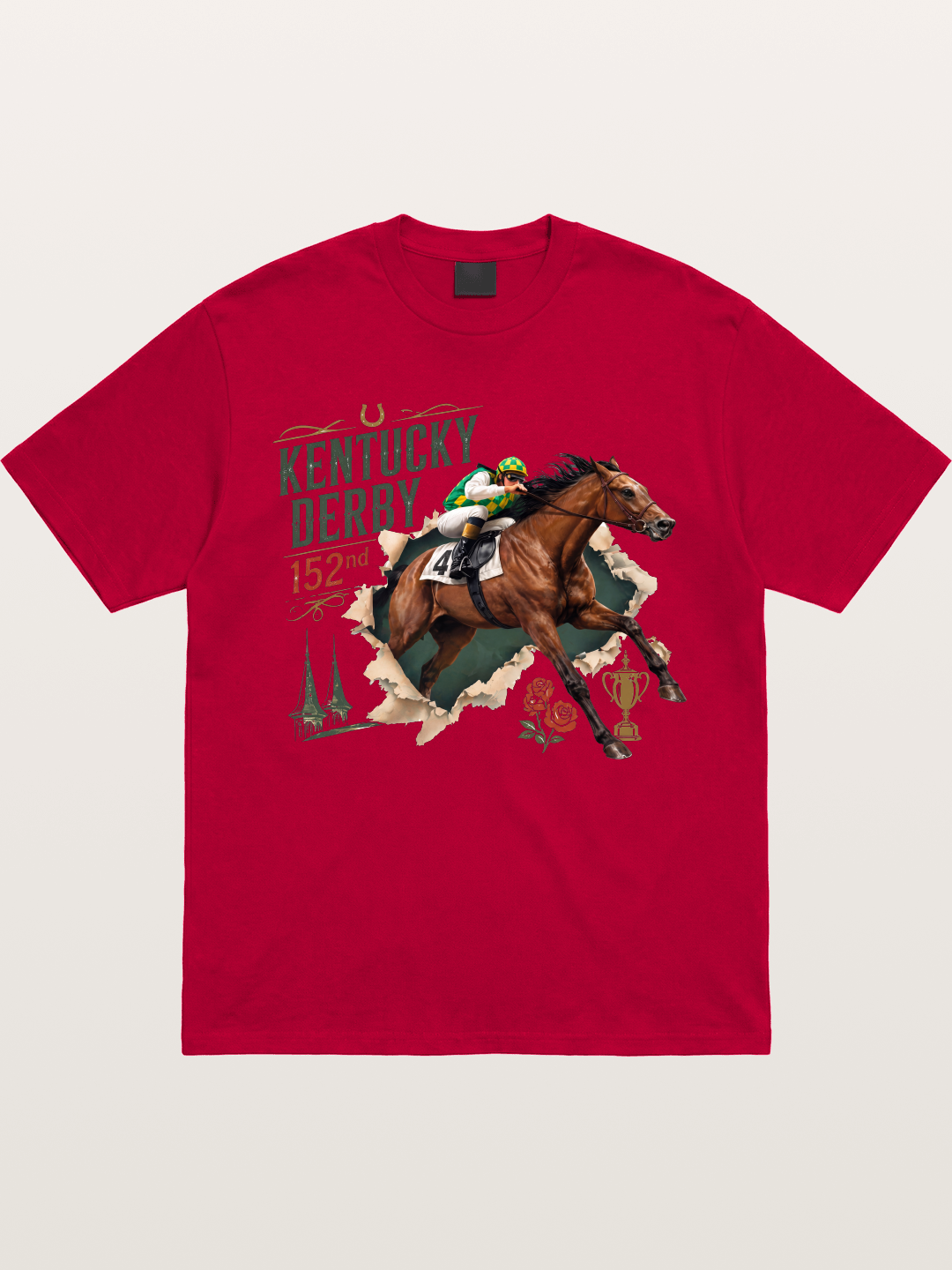 Kentucky Derby 152nd Horse & Roses Gildan T-shirt