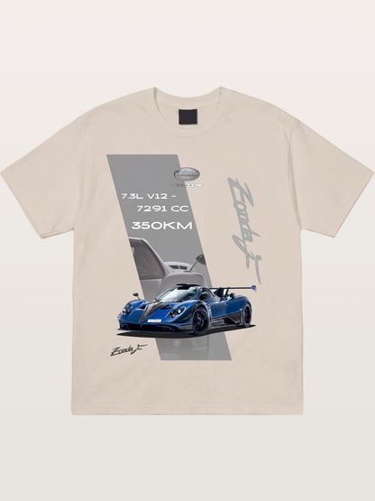 Pagani Zonda Technical Print Cotton T-shirt