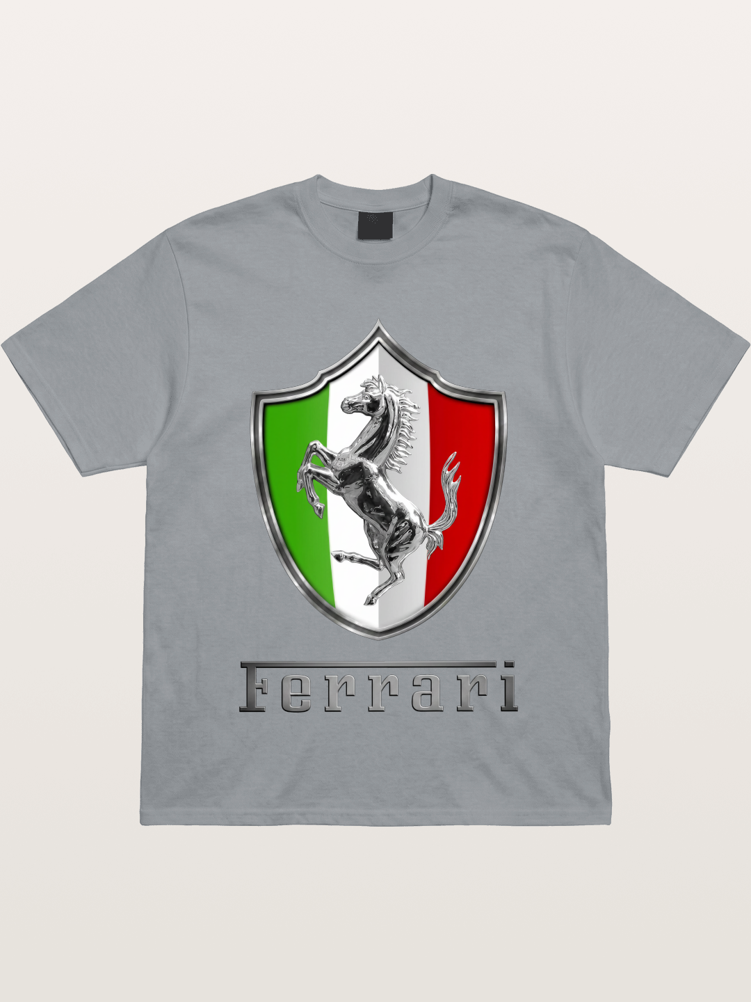 Ferrari Italian Flag Crest Gildan T-shirt