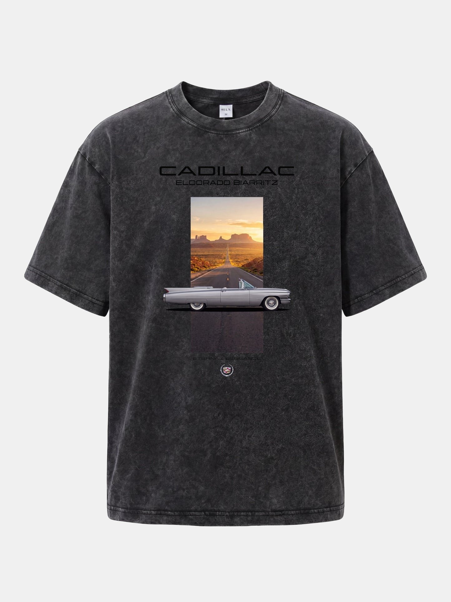 Cadillac Eldorado Desert Sunset Card Washed T-shirt