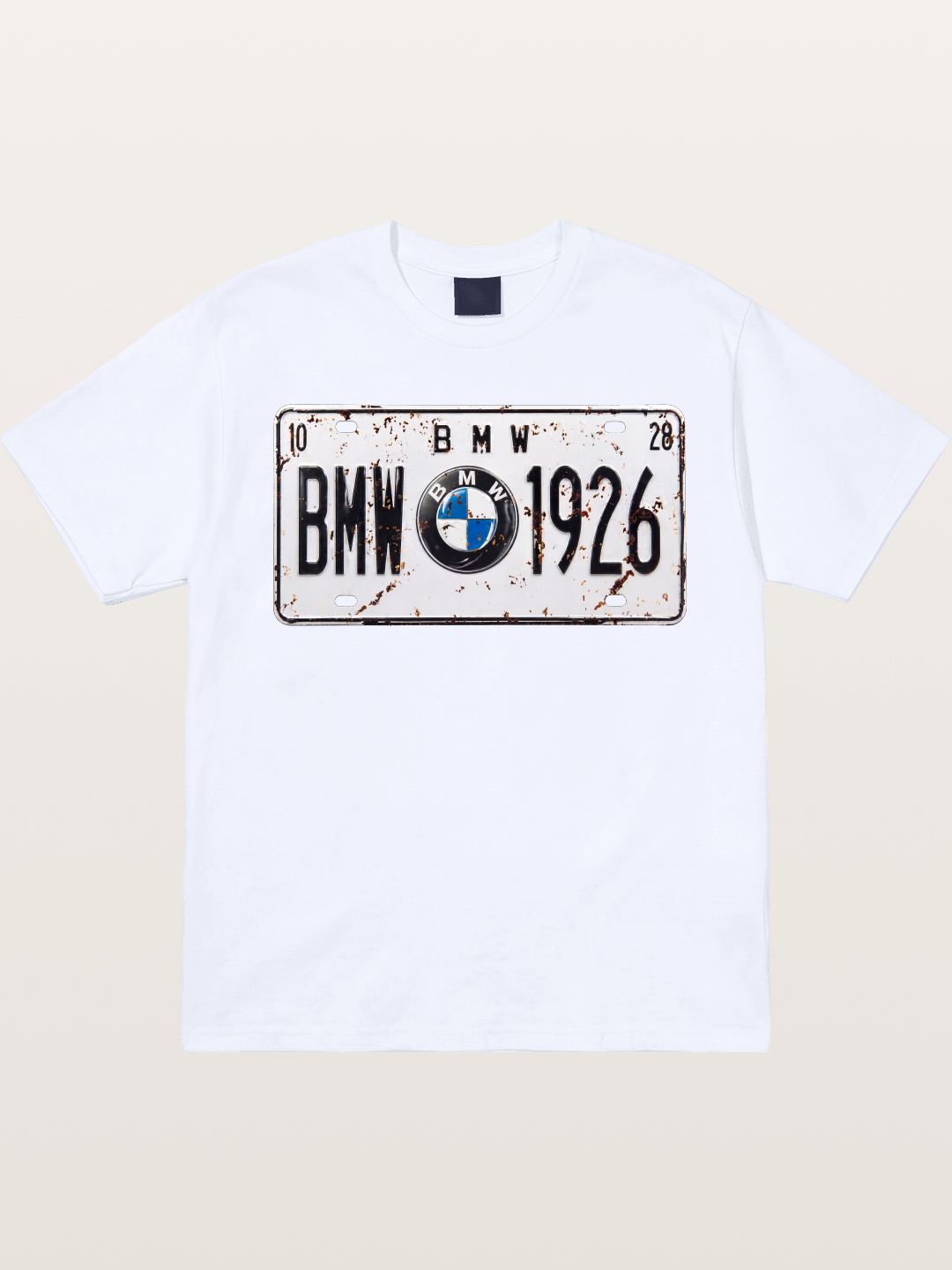 Vintage BMW License Plate Decor Gildan T-shirt