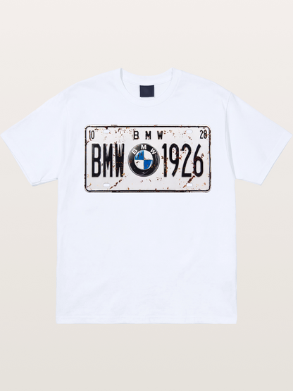 Vintage BMW License Plate Decor Gildan T-shirt