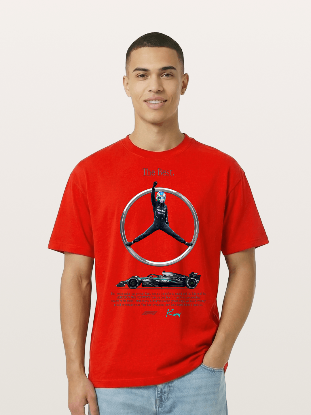Kimi Mercedes Star Pose Cotton T-shirt