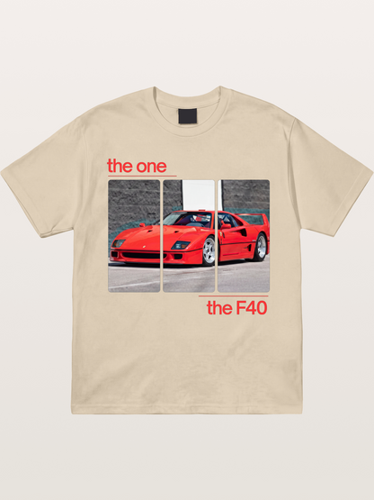 Ferrari F40 The One Split Panels Gildan T-shirt