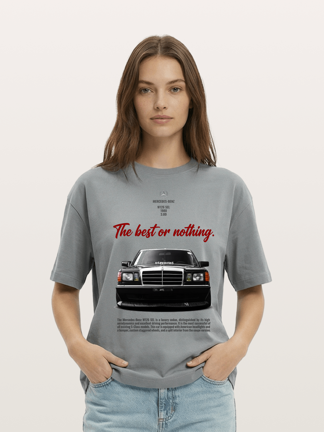 Mercedes W126 SEL Retro Cotton T-shirt