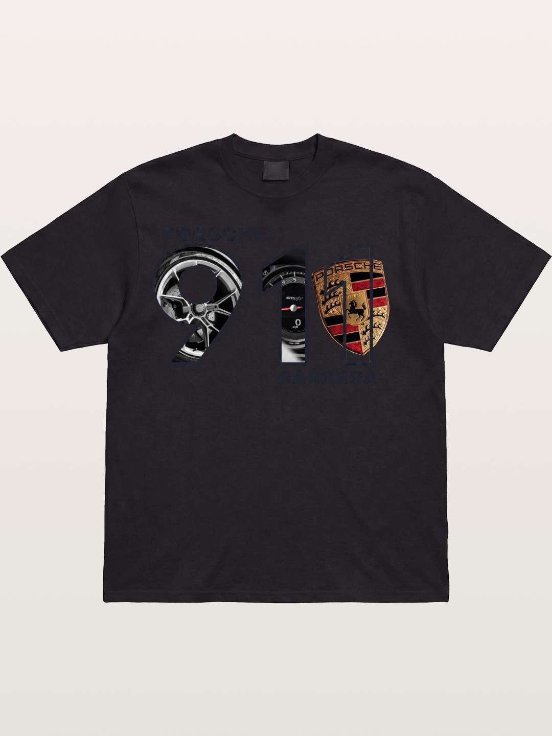Porsche 911 Carrera Composite Logo Cotton T-shirt
