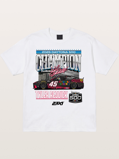 Tyler Reddick Daytona 500 Champion Print Cotton T-shirt