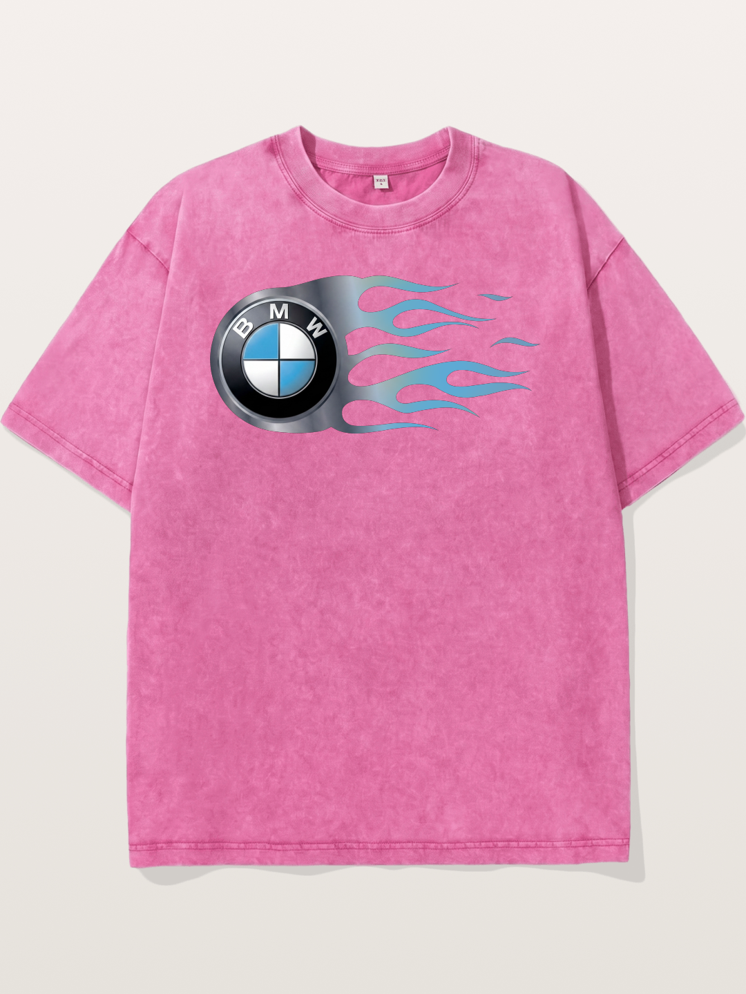 BMW Roundel With Blue Flame Washed T-shirt