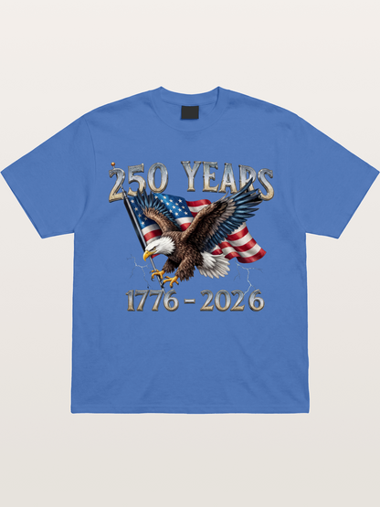 American Eagle 250th Anniversary Flag Gildan T-shirt