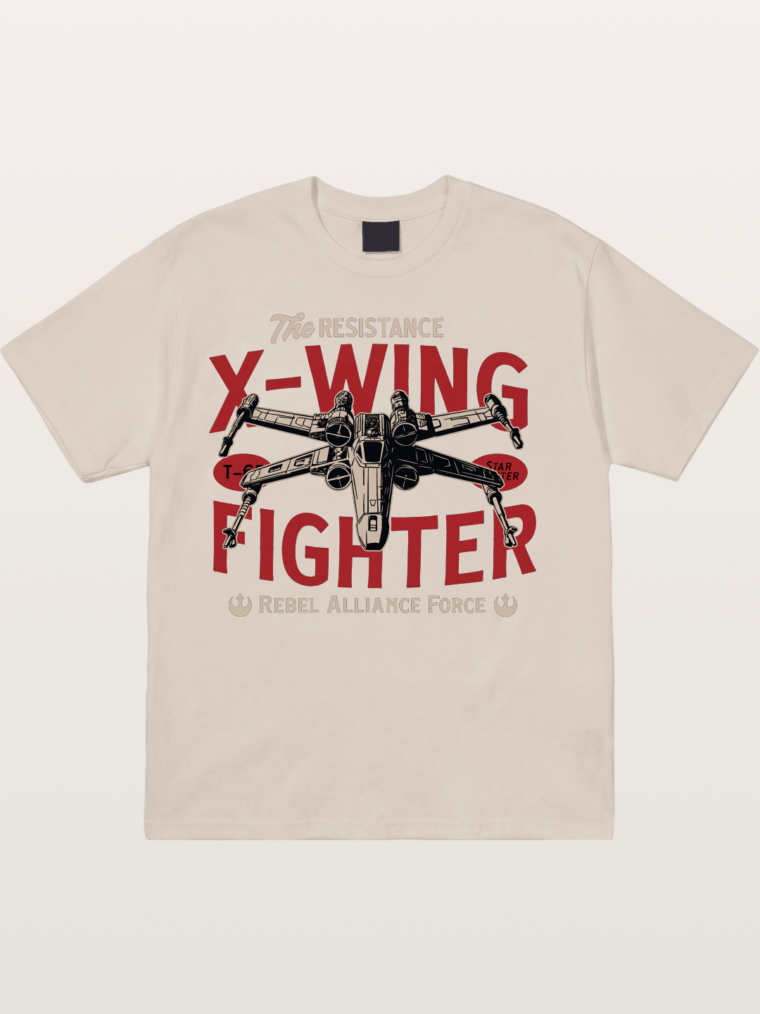 Resistance X-Wing Fighter Retro Design Cotton T-shirt