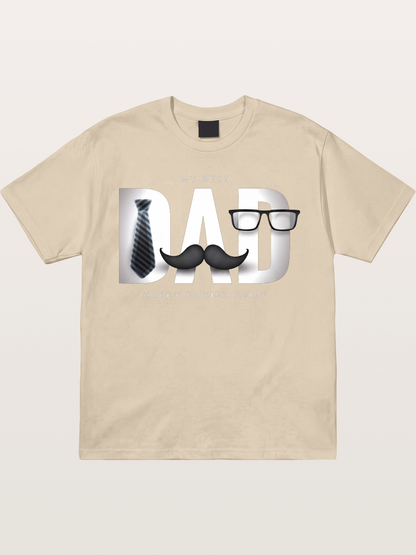 Gentleman Dad Tie Glasses Beard Gildan T-shirt