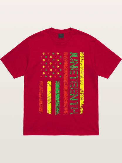 Juneteenth Stars and Stripes Design Gildan T-shirt