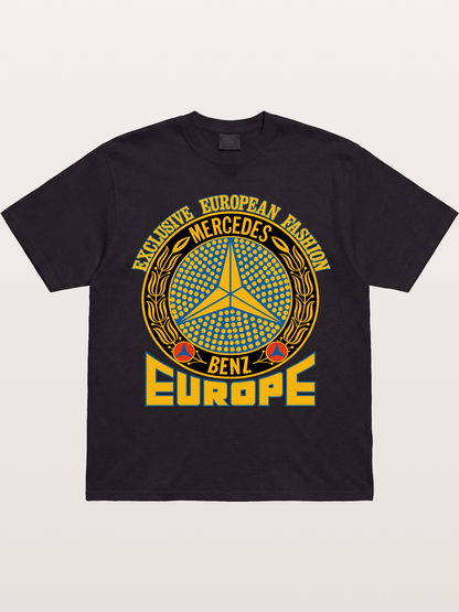European Fashion Mercedes Print Gildan T-shirt