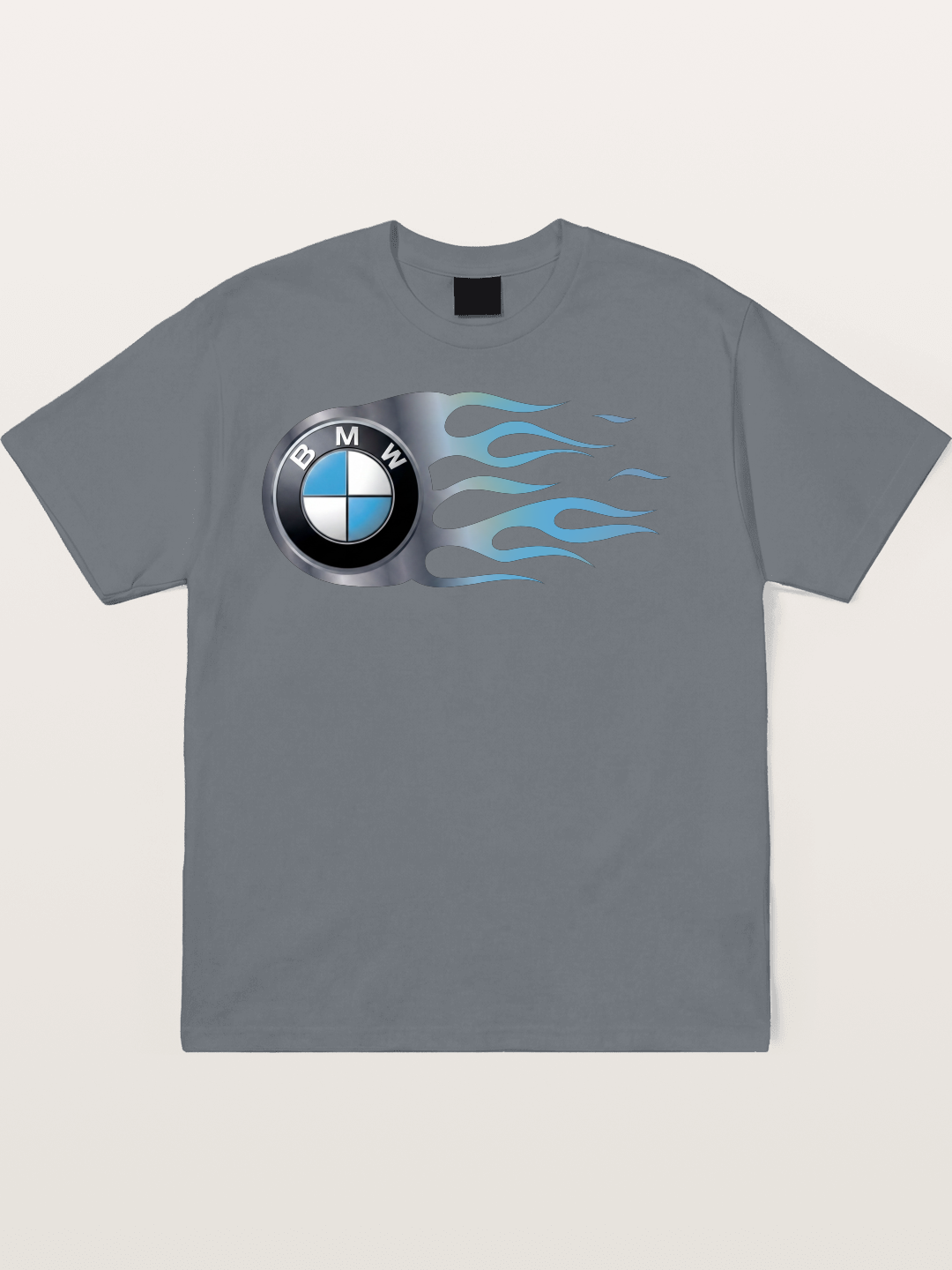 BMW Roundel With Blue Flame Cotton T-shirt