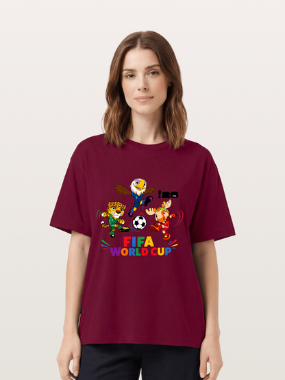 FIFA World Cup Mascots Print Gildan T-shirt