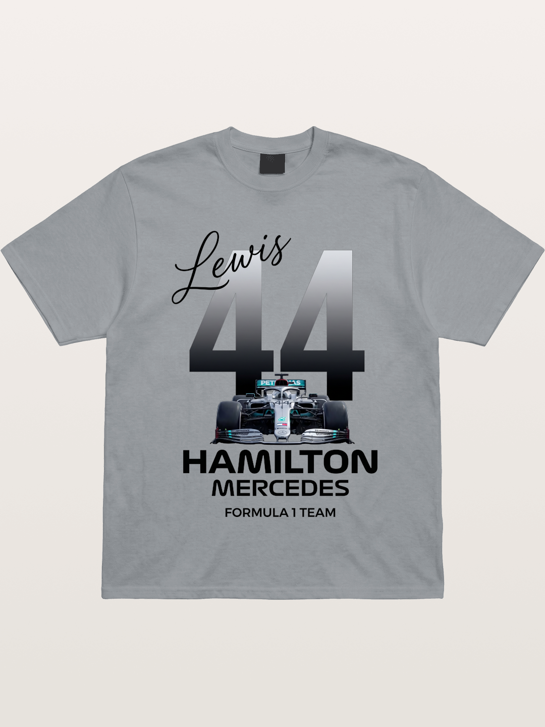 Lewis Hamilton Mercedes 44 Design Gildan T-shirt