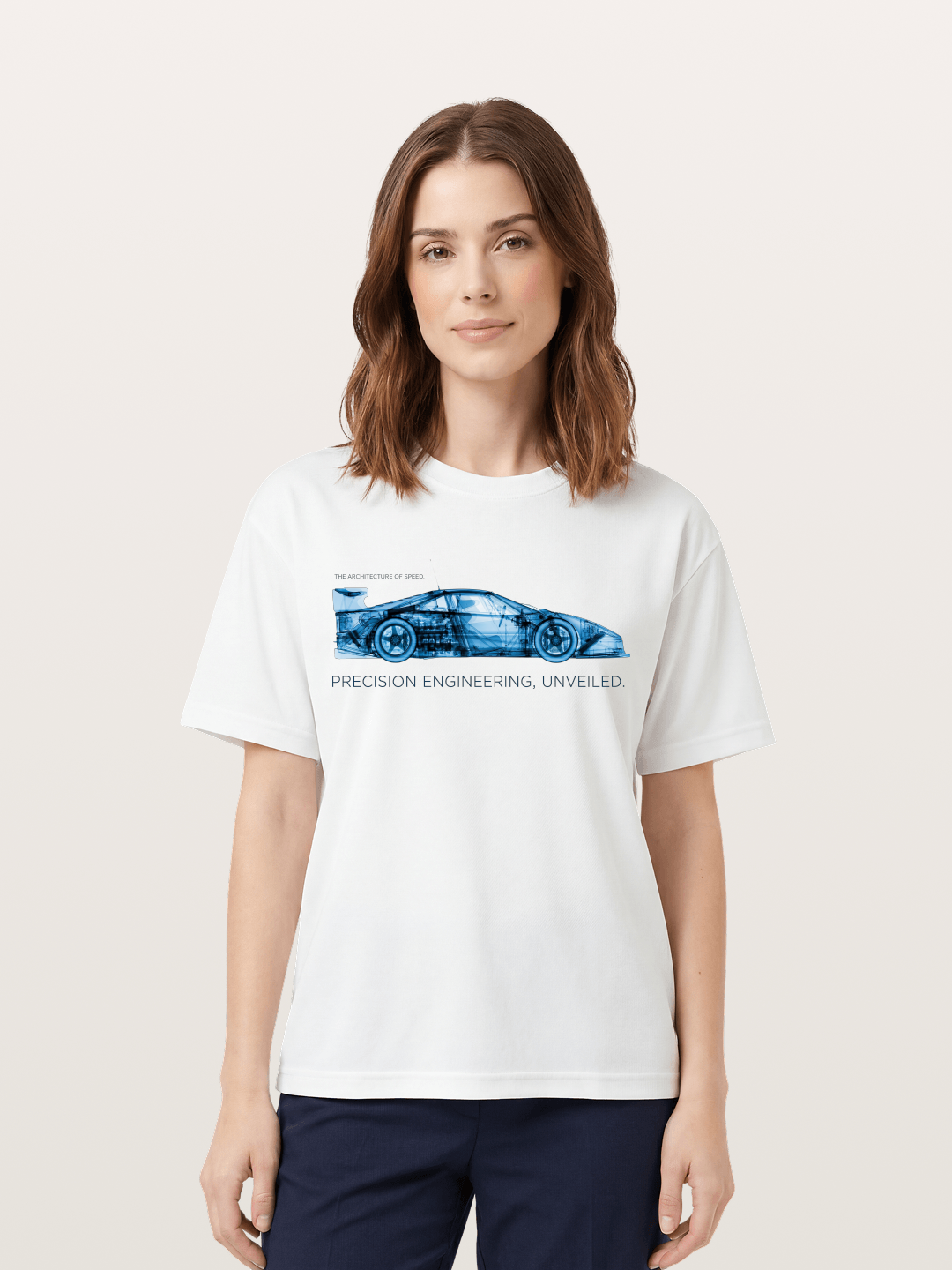 Precision Car Cotton T-shirt