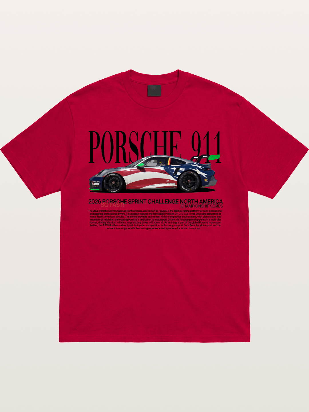 Porsche 911 Sprint Challenge Livery Gildan T-shirt