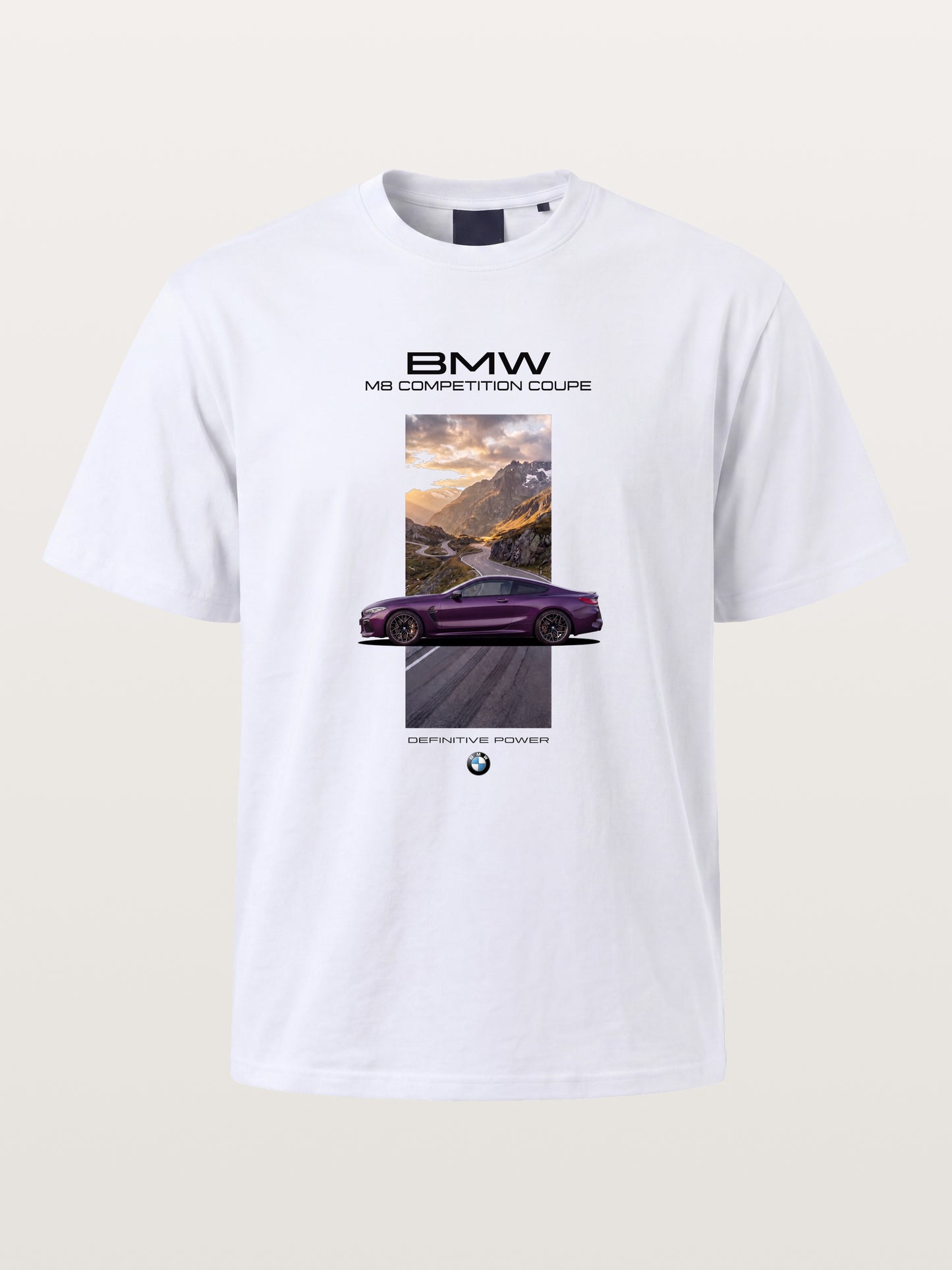 BMW M8 Mountain Road Artwork Cotton T-shirt