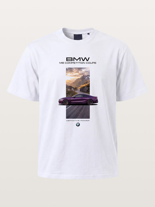 BMW M8 Mountain Road Artwork Cotton T-shirt
