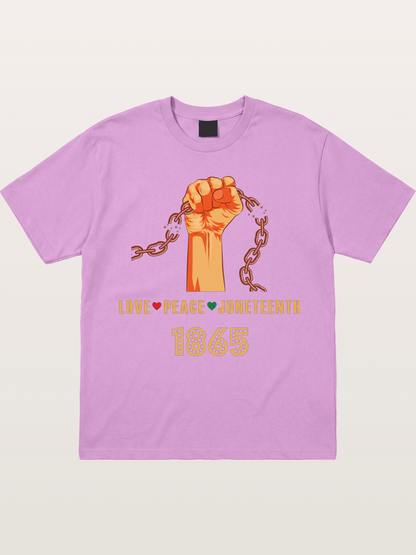 Juneteenth Love Peace Fist Gildan T-shirt