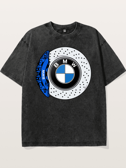 BMW Brake Caliper Logo Art Washed T-shirt