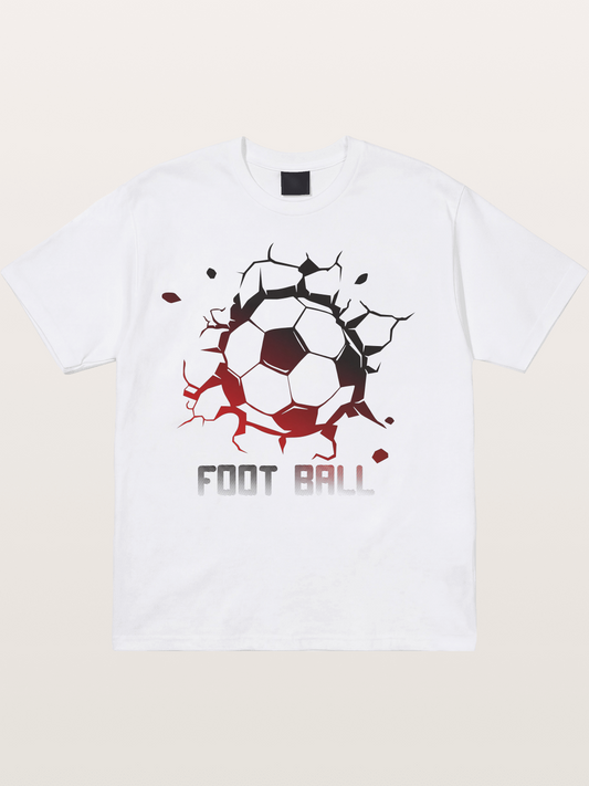 Football Crack Effect USA Style Cotton T-shirt