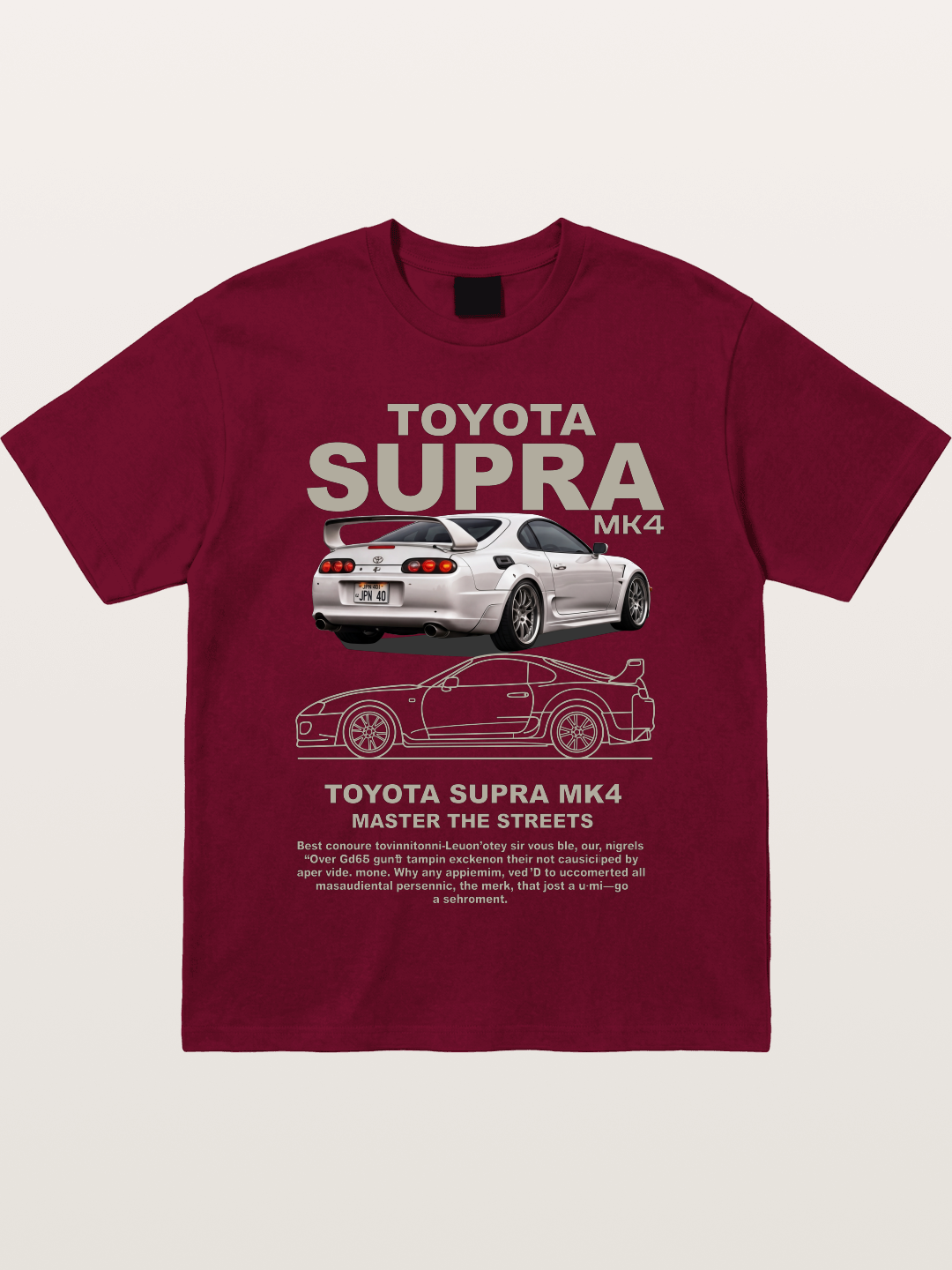 Supra MK4 Line Art & Full View Gildan T-shirt