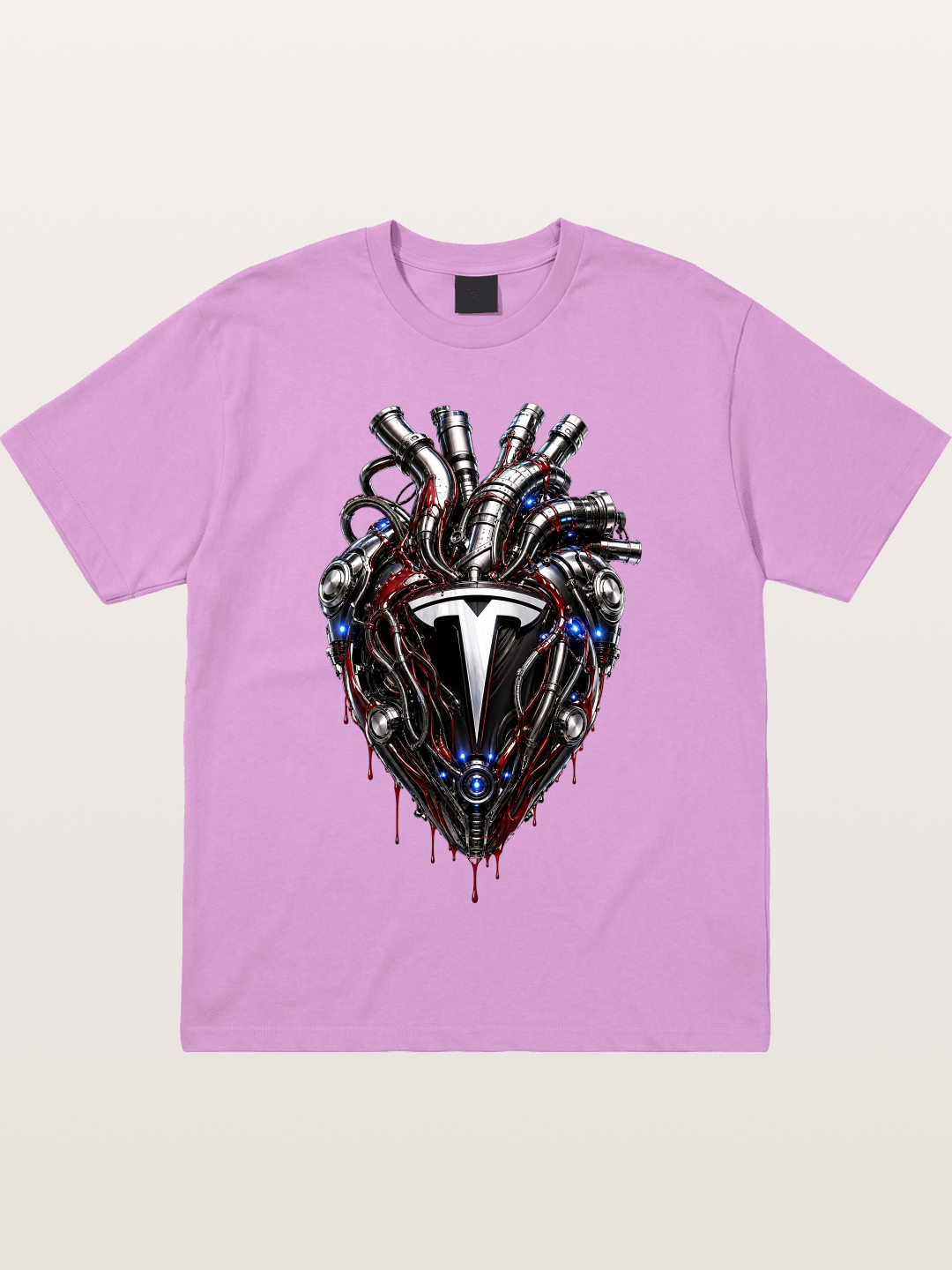 Tesla Mechanical Heart Art Gildan T-shirt