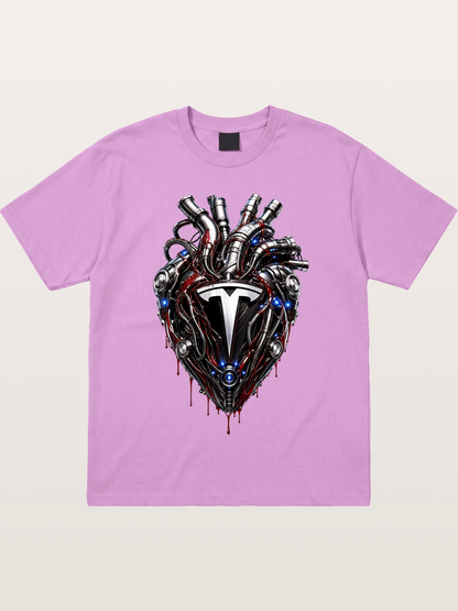 Tesla Mechanical Heart Art Gildan T-shirt