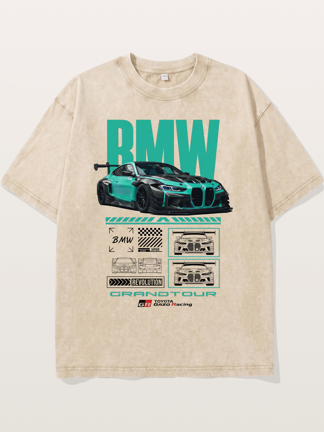 BMW M4 GT3 Technical Design Washed T-shirt
