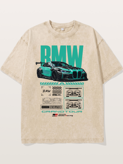 BMW M4 GT3 Technical Design Washed T-shirt