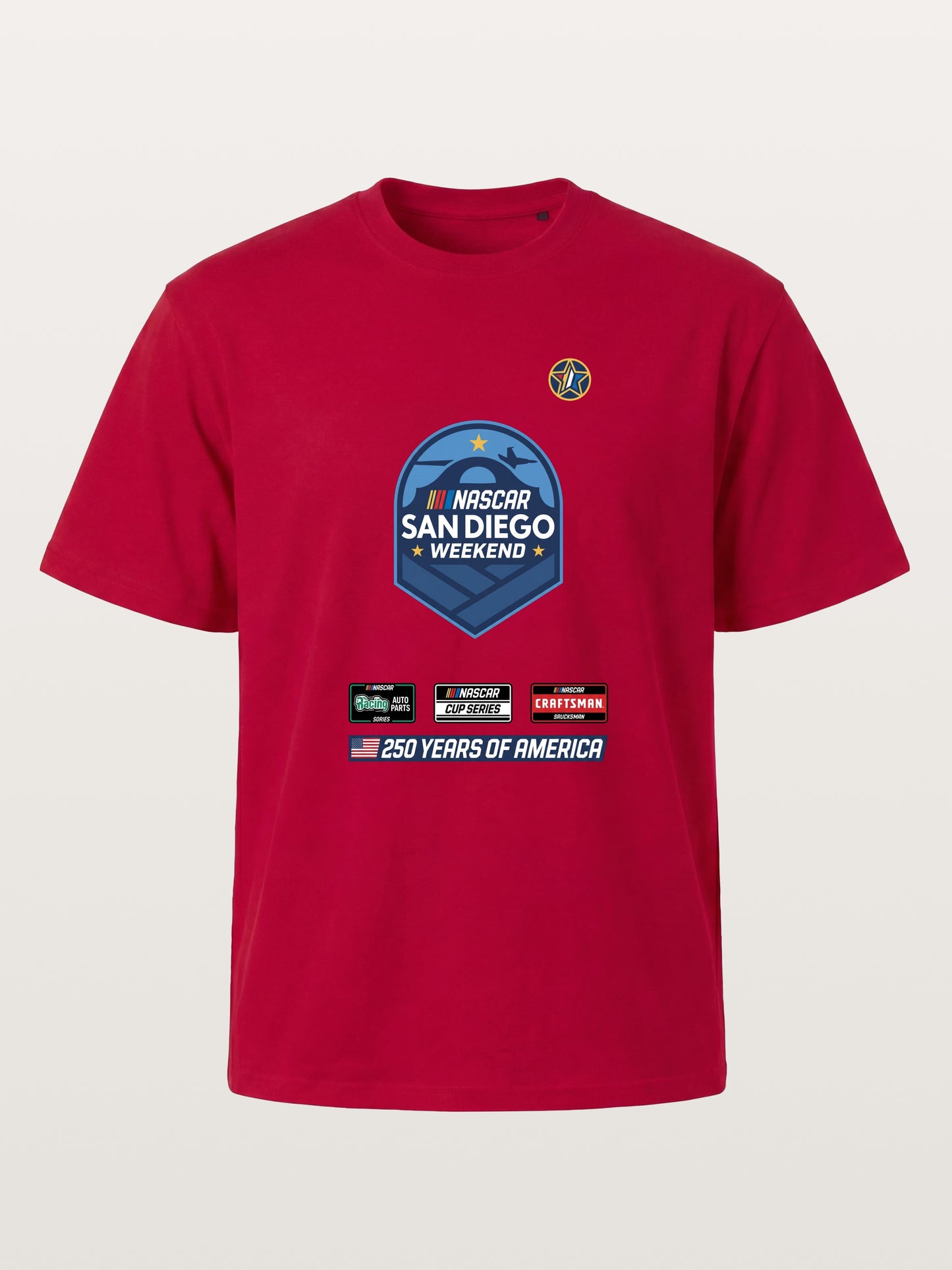 San Diego NASCAR Shield Crest Gildan T-shirt