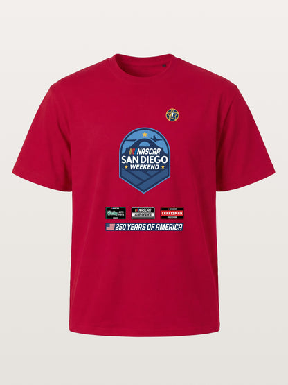 San Diego NASCAR Shield Crest Gildan T-shirt