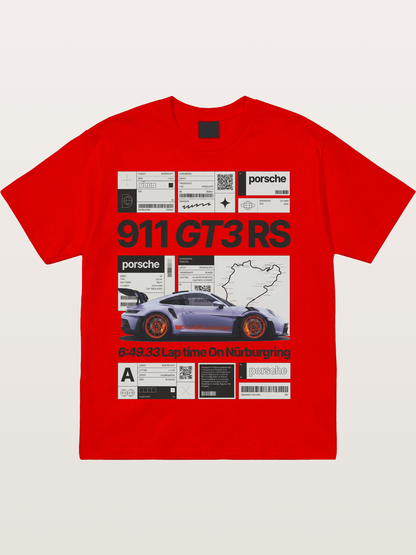 GT3 RS Poster Cotton T-shirt