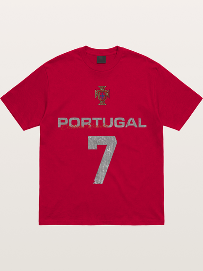 Portugal Ronaldo 7 Jersey Gildan T-shirt