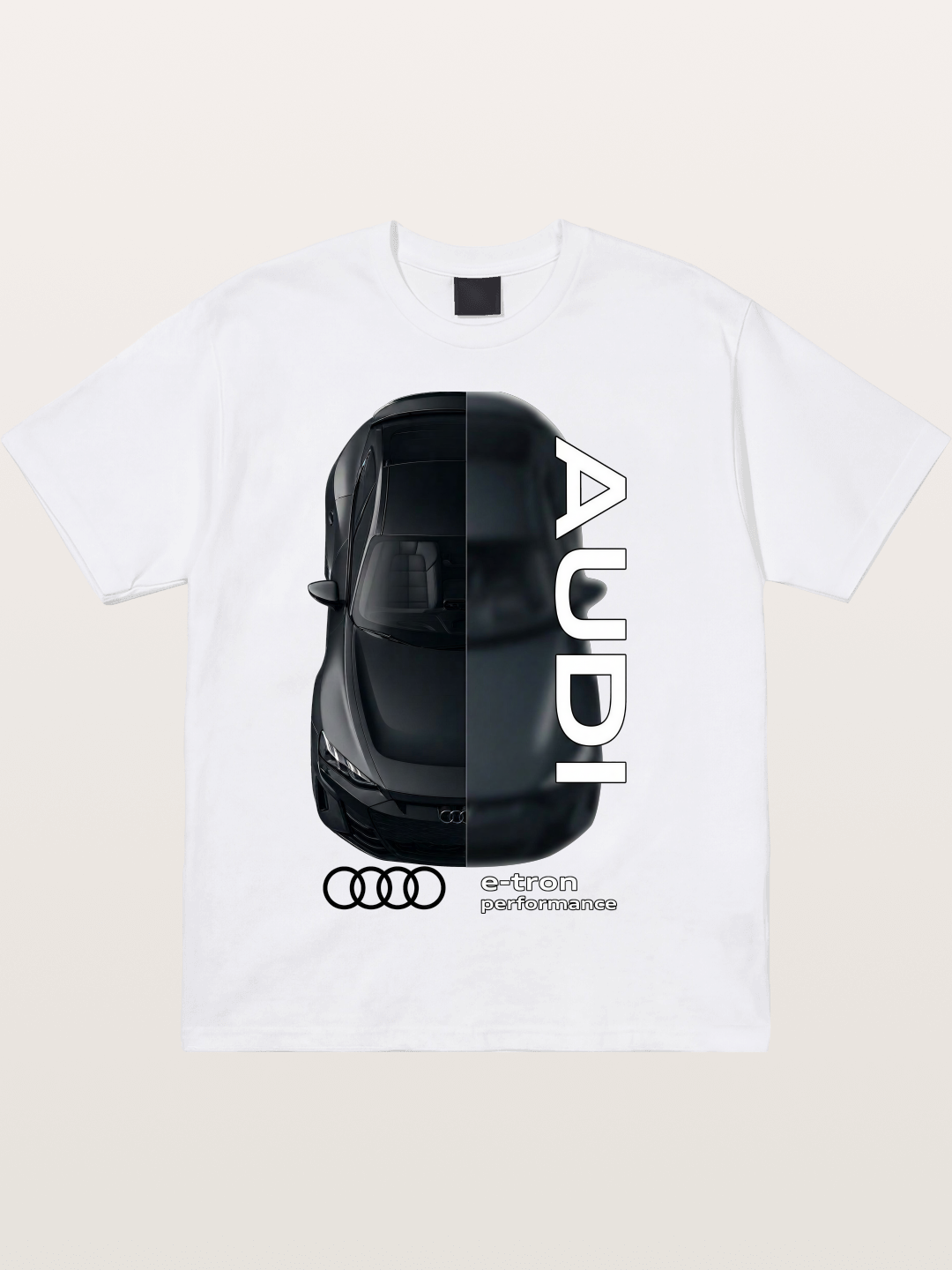 Audi E-Tron Split View Print Cotton T-shirt
