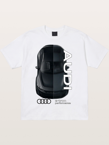 Audi E-Tron Split View Print Cotton T-shirt