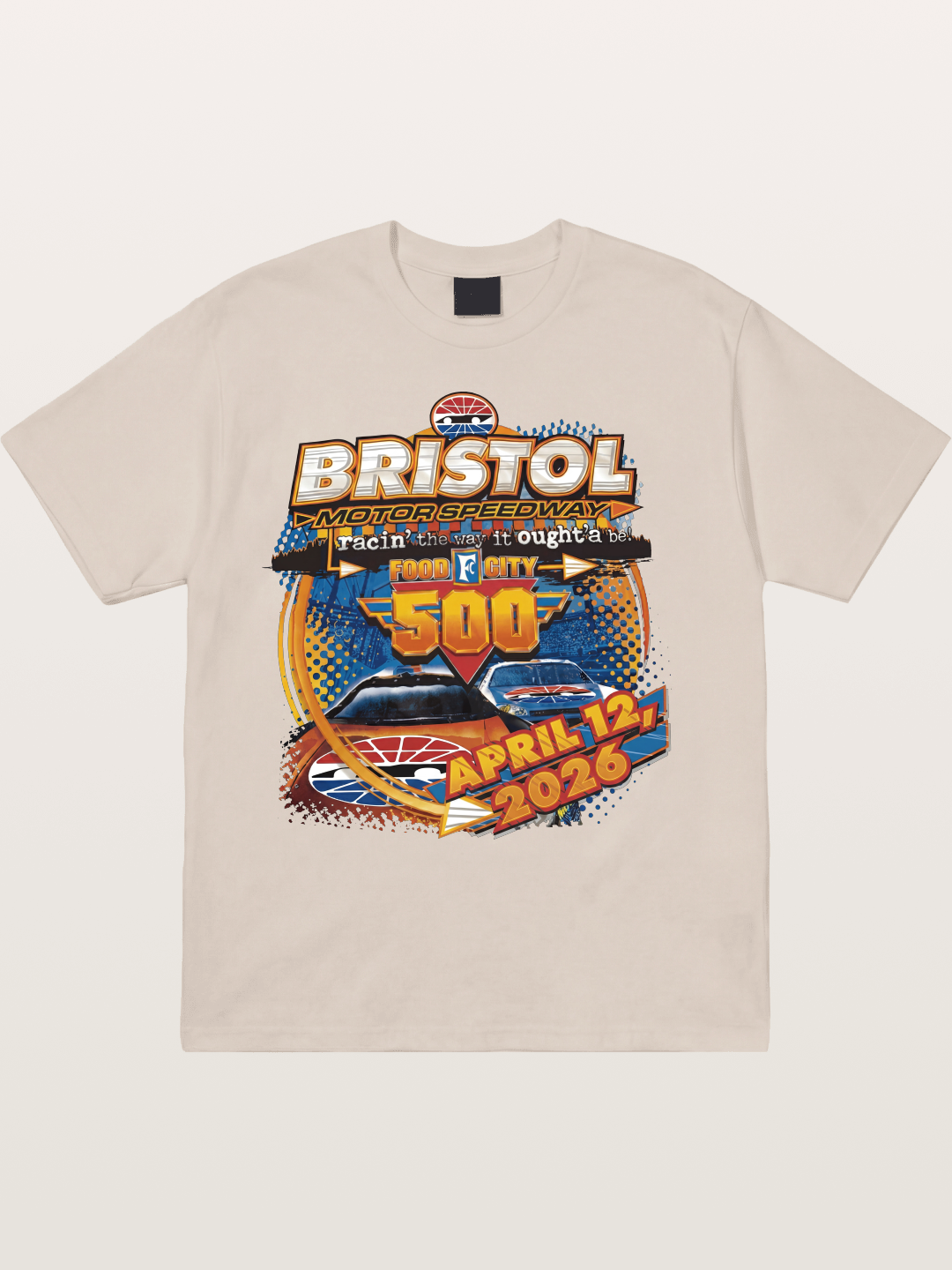 2026 Bristol Food City 500 Print Cotton T-shirt