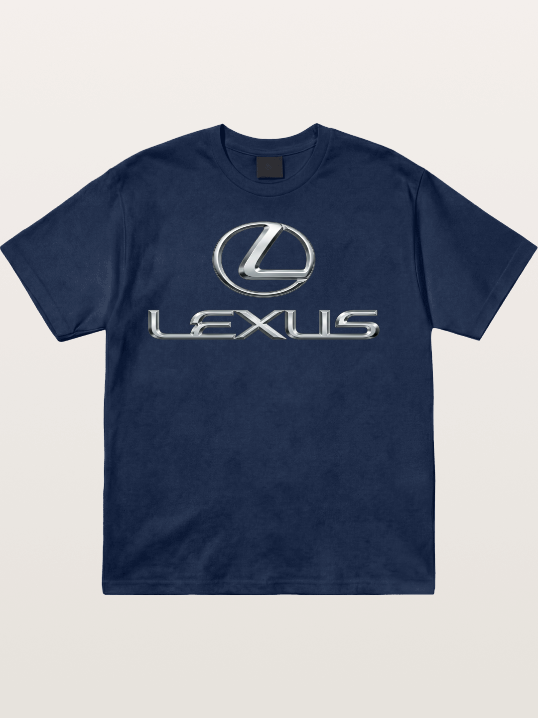 Lexus Silver Logo Badge Cotton T-shirt